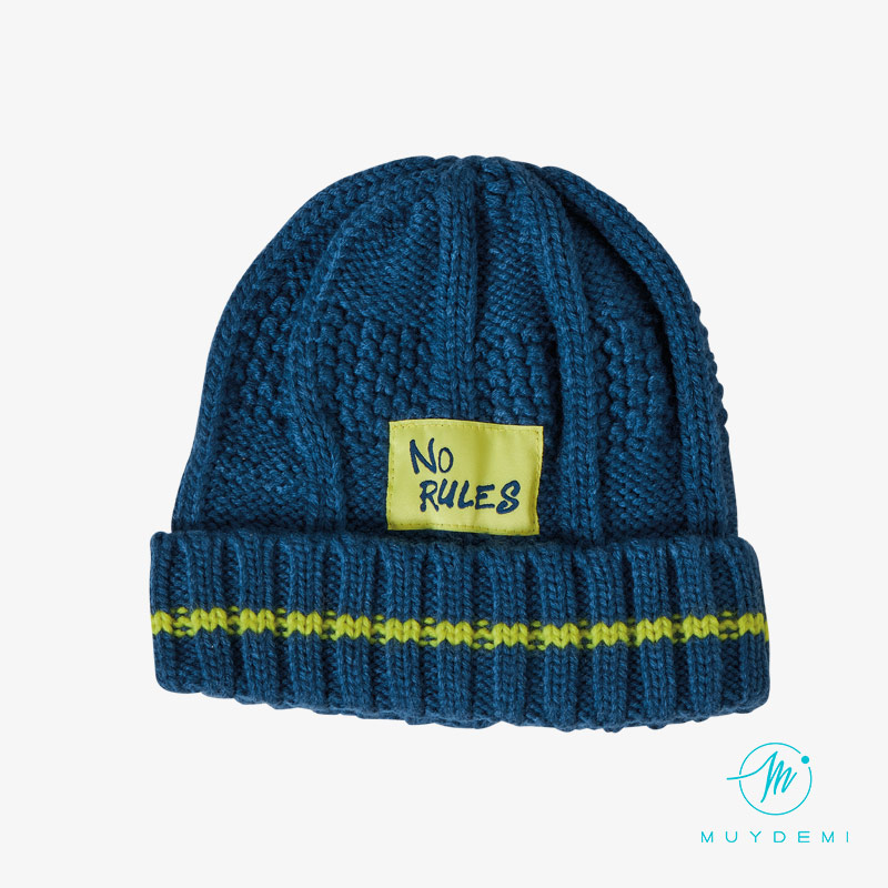 Gorro infantil de punto No rules